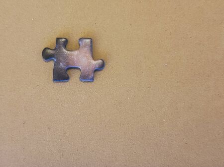 piece of an incomplete puzzle jigsawの写真素材