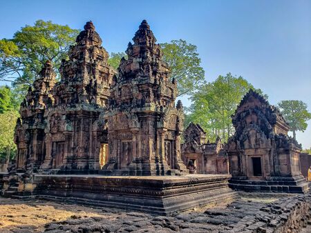 Angkor Wat temple tourism visitの写真素材