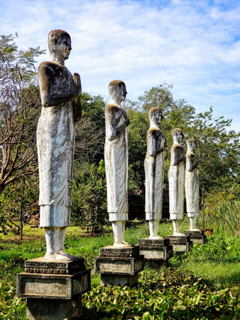 Battambang, Cambodia, January 02, 2020: Ek Phnom pagoda templeのeditorial素材