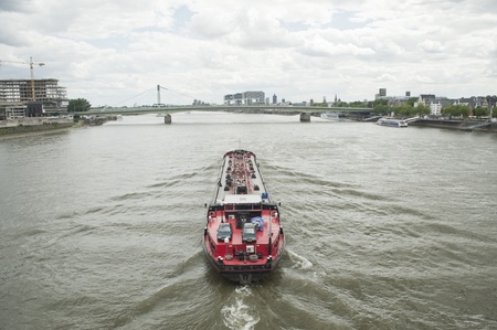 business transportation of rhine scenic over the river  in europe の写真素材