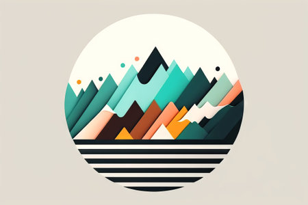 Abstract background with colorful geometric shapes. Vector illustration. Eps 10.の素材