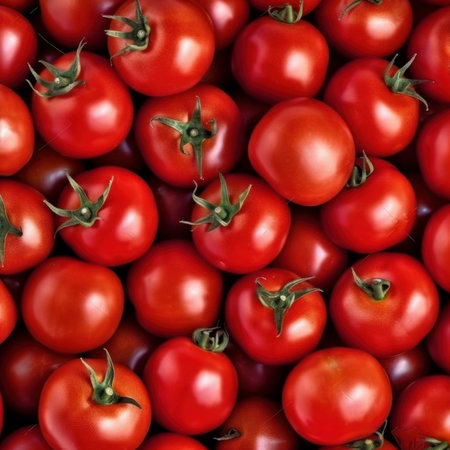 background of fresh red tomatoes. close-up. high quality photoの素材