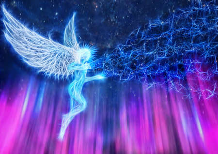 the angel sends the energy of goodness