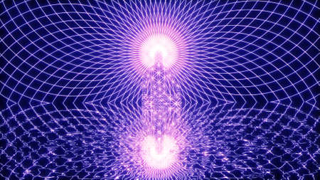 3D illustration of a man meditating in the Lotus positionの写真素材