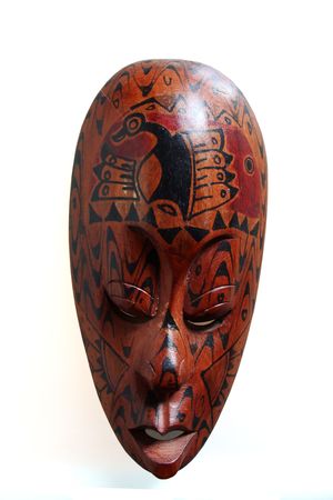 Pattered face mask from Penang, Malaysiaの写真素材