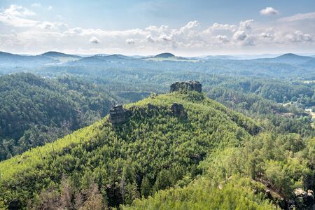 Jetrichovice in the beatiful bohemian switzerland in czech