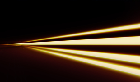 Abstract image of speed motion on the road at darkの写真素材