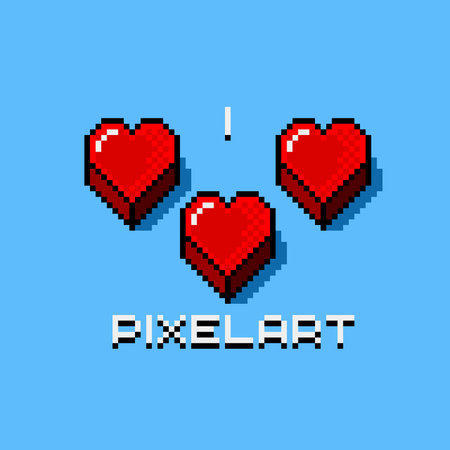 I love pixelart, pixel art logo