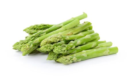 Asparagus isolated on white background. full depth of fieldの写真素材