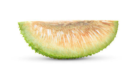 slice breadfruit isolated on white background