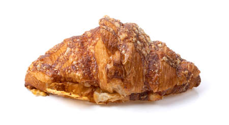 croissant isolated on white backgroundの写真素材