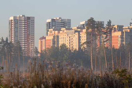New buildings Balashikha in the territory Soyuzdorniiの写真素材