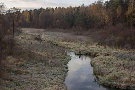 The first frosts on the river Pekhorka, Balashikha