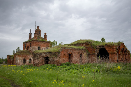 Nicholas The Wonderworker's church, Vladimir region, Suzdal district, village of Vysheslavskoyeの写真素材