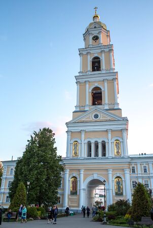 Diveevo, Nizhny Novgorod region, Russia - June 10, 2018: Pilgrims in the Holy Trinity Seraphim-Diveevo Conventのeditorial素材