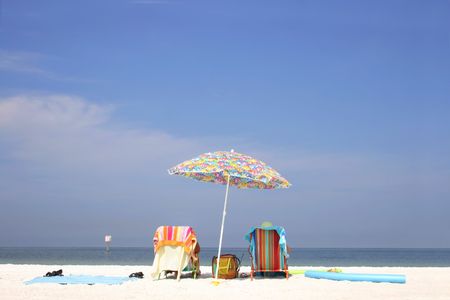 Bright Beach Sceneの写真素材