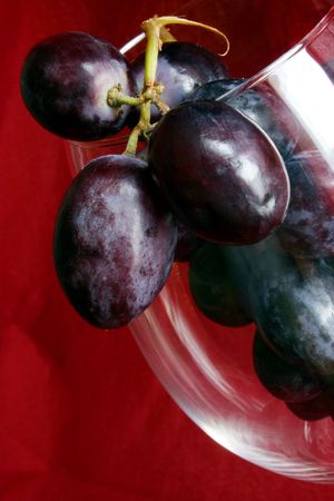 Red Wine and Grapesの写真素材