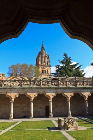 Salamanca - Patio de las Escuelas Menoresのeditorial素材