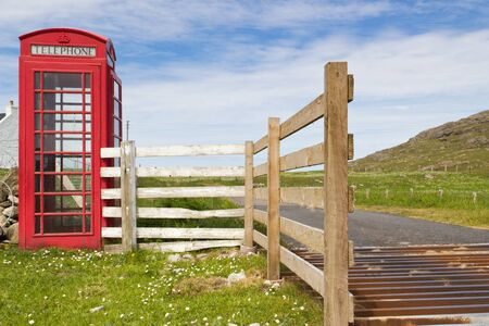 Public phone in the Isle of Barra - Outer Hebrides 