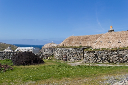 Gearrannan Blackhouse Villageの写真素材