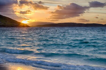 Sunrise at Vatersay Beach - Outer Hebrides of Scotlandの写真素材