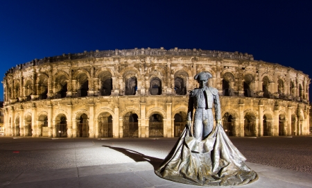 The Arena of Nimes is a Roman amphitheatre found in the French city of Nimes のeditorial素材