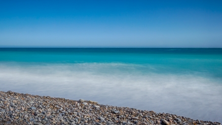 The beach of Nice - Provence, Franceの写真素材