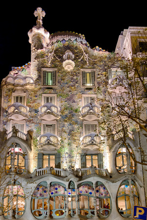 Casa Batllo is a renowned building located in the heart of Barcelona のeditorial素材
