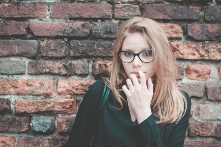 Faded portrait of a ladyの写真素材