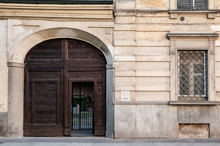 Classic italian front doorの写真素材