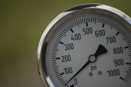 Gauged used to measure pressure at pounds per square inchの写真素材