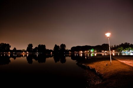 A night at the lakeの写真素材