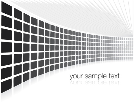 abstract company background of perspective blocksのイラスト素材