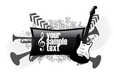 abstract musical backgroundのイラスト素材