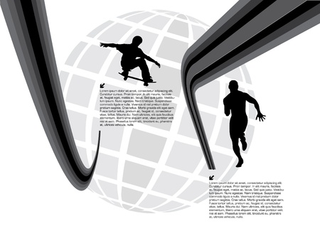 abstract dynamic designのイラスト素材