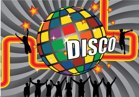 abstract disco designのイラスト素材