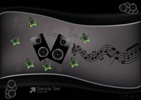 abstract musical templateのイラスト素材