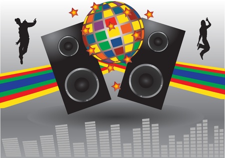 abstract disco vectorのイラスト素材