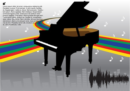 abstract piano designのイラスト素材