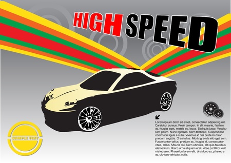sport car abstract designのイラスト素材