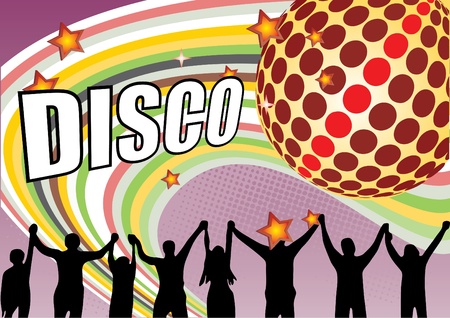 disco design vectorのイラスト素材