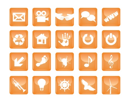 web icon setのイラスト素材