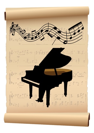 piano concert poster のイラスト素材