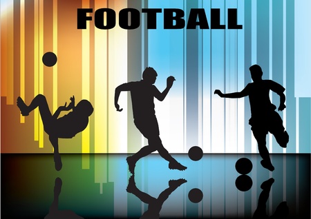soccer players set vector のイラスト素材