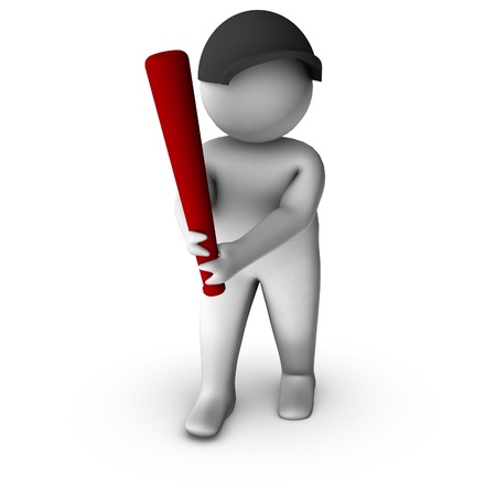 3d baseball player の写真素材