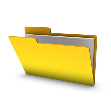 yellow folder の写真素材