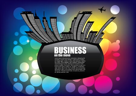 funky city background のイラスト素材