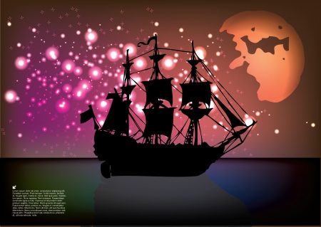 sailing ship vector のイラスト素材