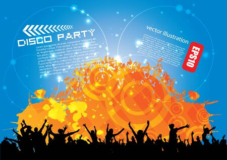 party poster background のイラスト素材