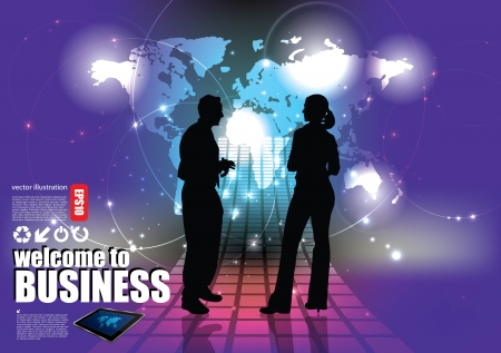 business backgroundのイラスト素材